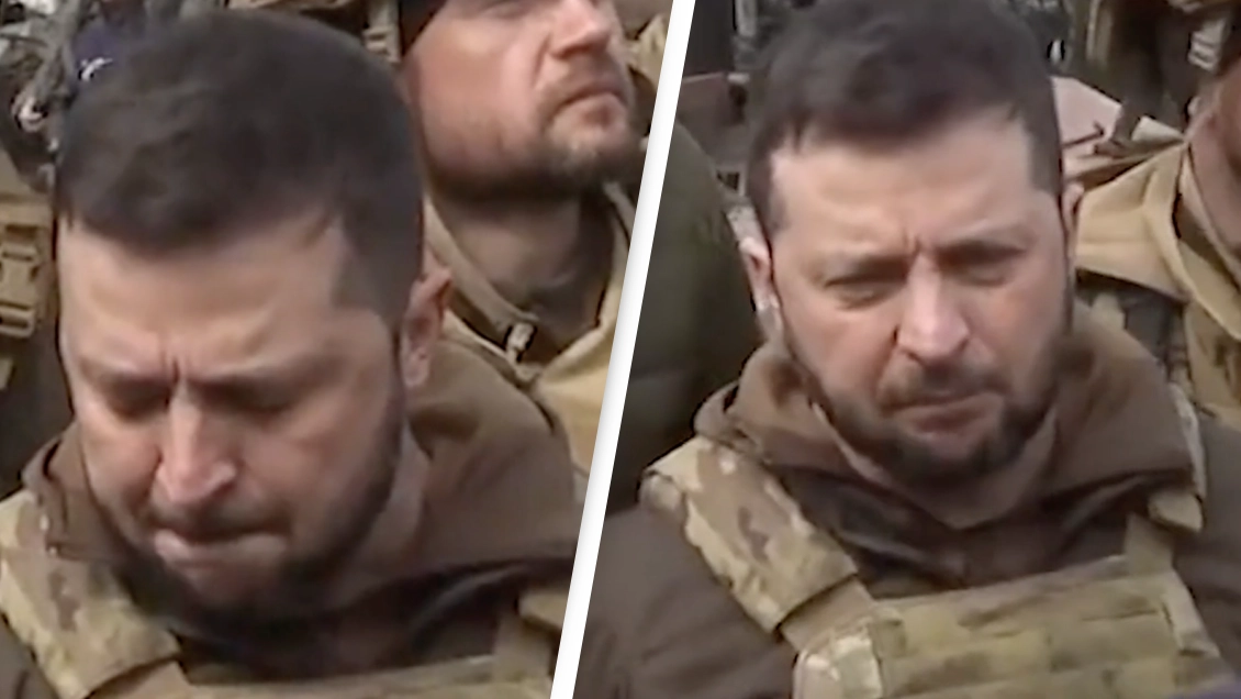 Emotional President Zelenskyy Fights Back Tears During Visit To Sites Of Russian 'Rape And Murder'