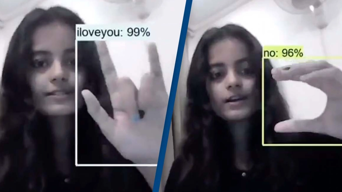 Student used AI to create program that actually translates sign language to English in real time