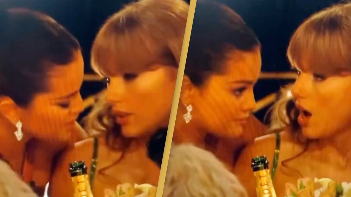 People think they’ve worked out what Selena Gomez said to Taylor Swift in viral Golden Globes clip