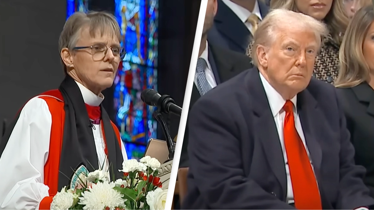 Bishop reveals why she won't apologize to Donald Trump after she asked to 'have mercy' on LGBTQ+ and migrants