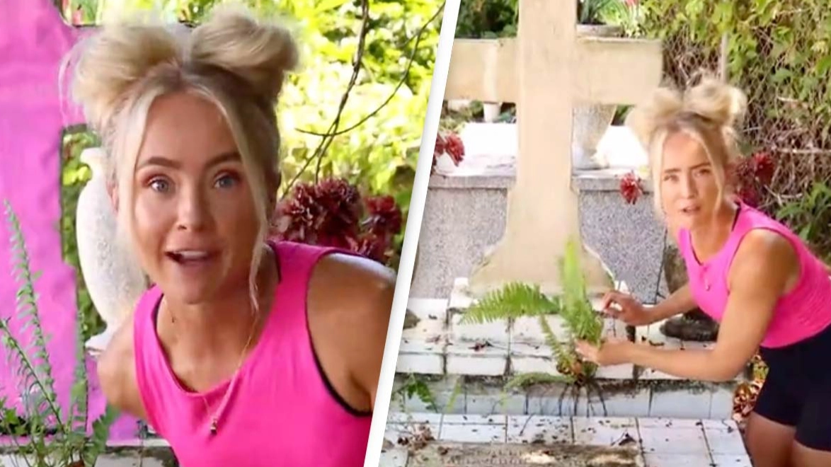 Woman who cleans random graves for a living is dividing opinion as some call it 'disrespectful'