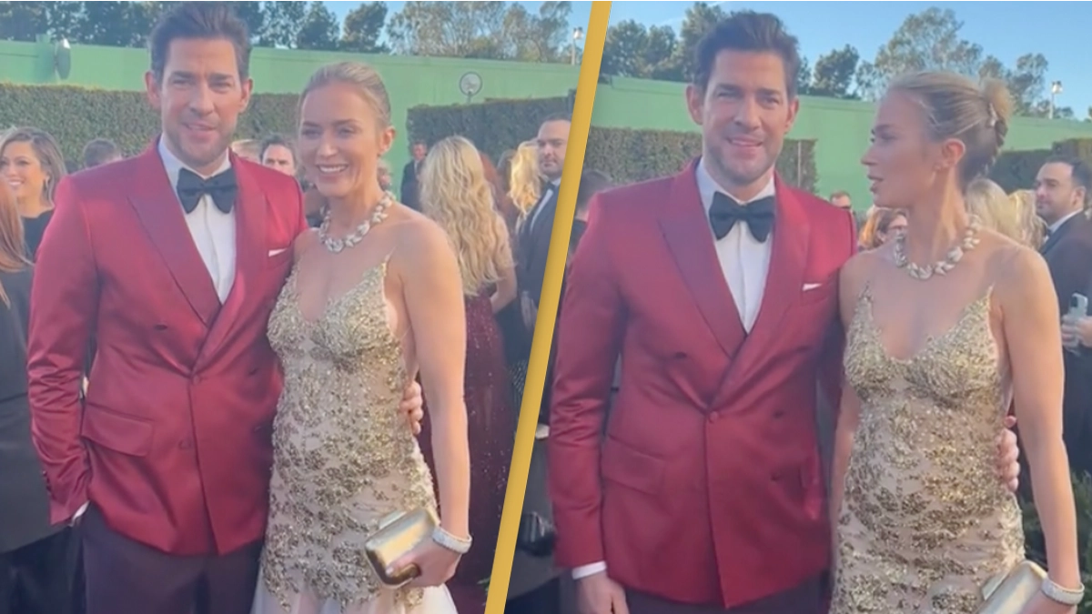 Fans stunned after noticing John Krasinski’s comment to Emily Blunt at the Golden Globes