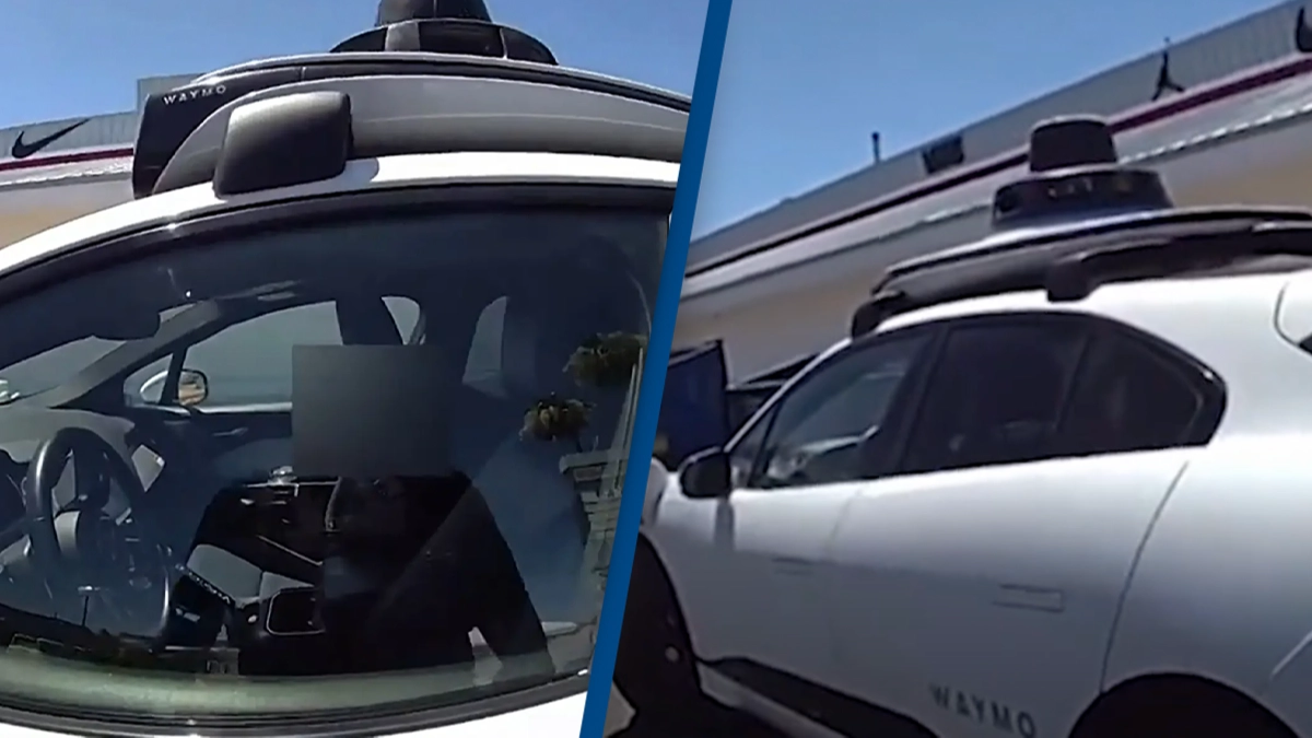  Police officer pulls over driverless car on the wrong side of the road and it’s left people asking the same thing