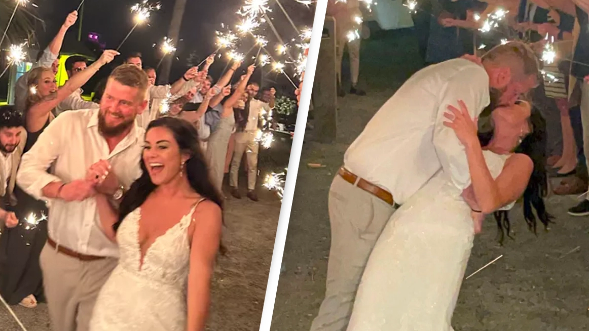 Bride killed moments after leaving wedding reception after being hit by alleged drunk driver