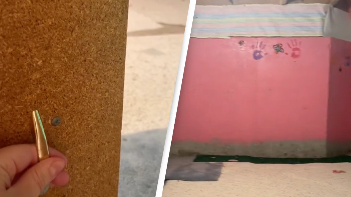 Woman finds creepy hidden room behind door in her basement