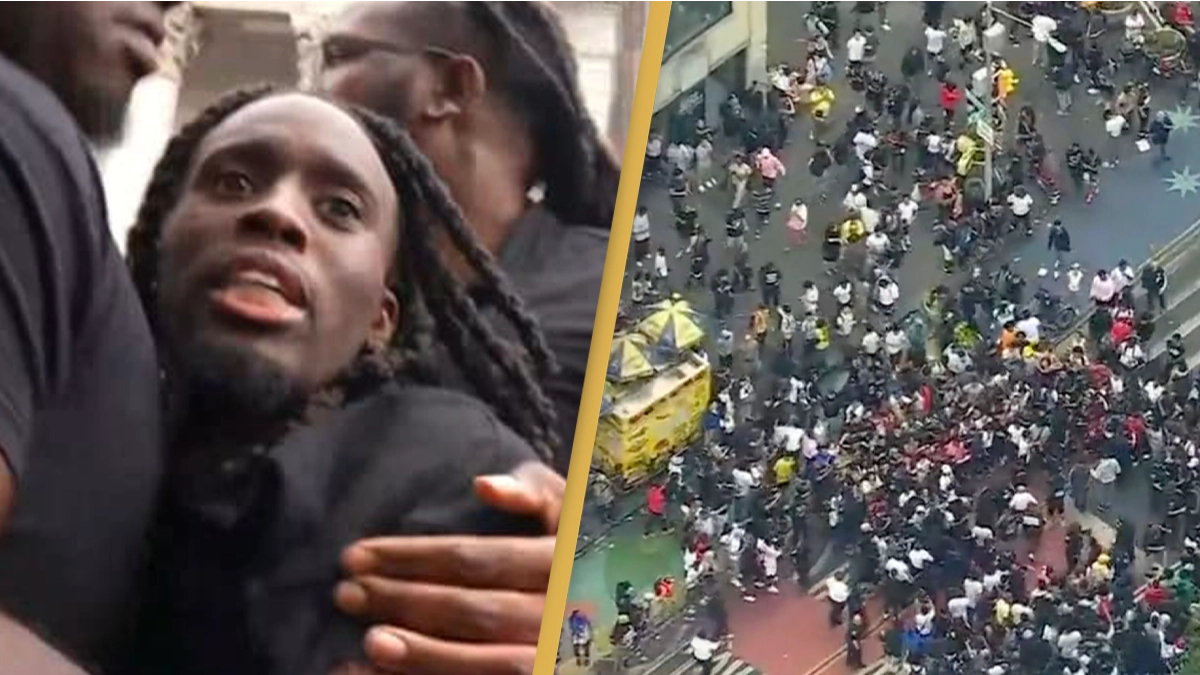 Riot breaks out at Twitch streamer Kai Cenat’s PS5 giveaway in New York City