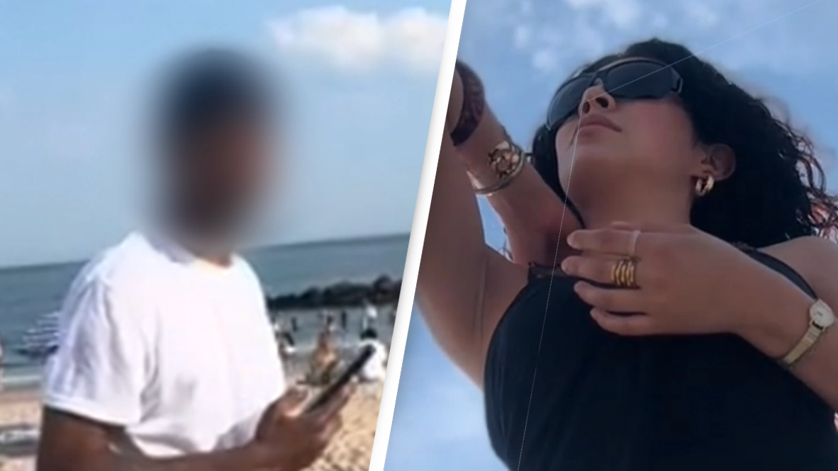 Woman praised after confronting ‘creep’ who took pictures of her feet at the beach