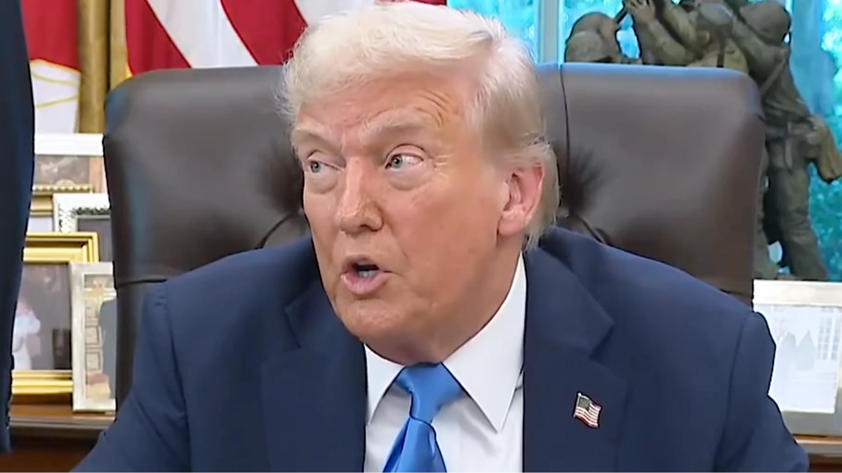 Trump's response to reporter asking him a question has left people wondering how he was elected president twice