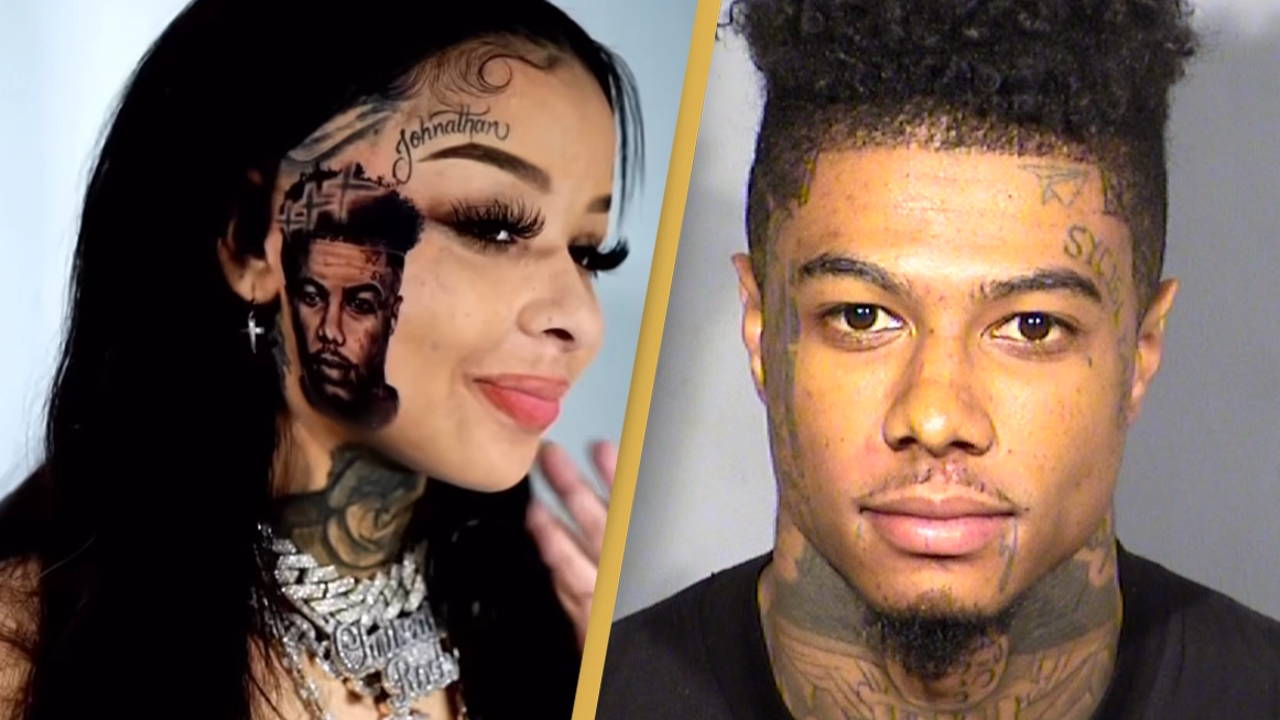 Chrisean Rock gets huge Blueface tattoo on her face
