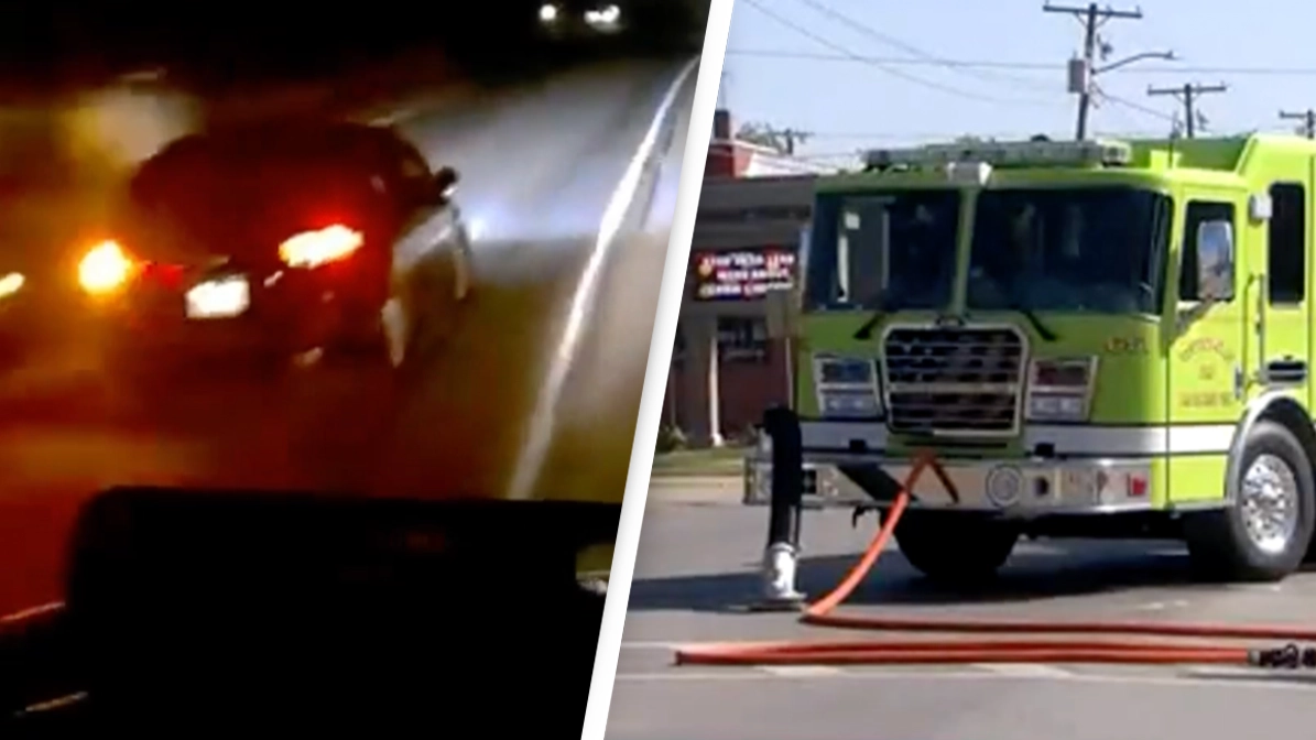 Horrific footage shows teen cutting off tanker that killed 5 before having shock reaction