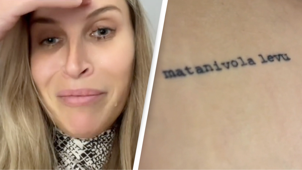 Woman in tears after discovering the real meaning of tattoo she got in Fiji