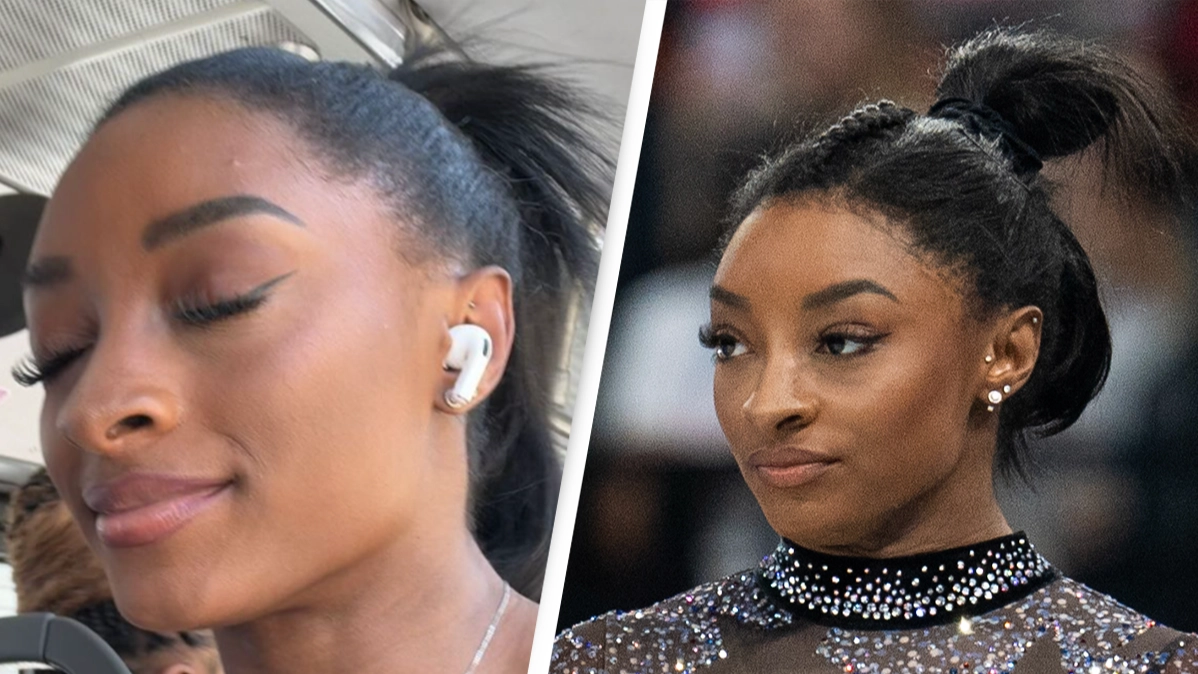 Simone Biles has perfectly sharp response to people who criticized her hair while she won gold