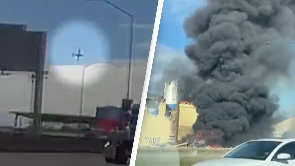 Audio transmission captures pilot's tragic final words as plane crashed into building killing two