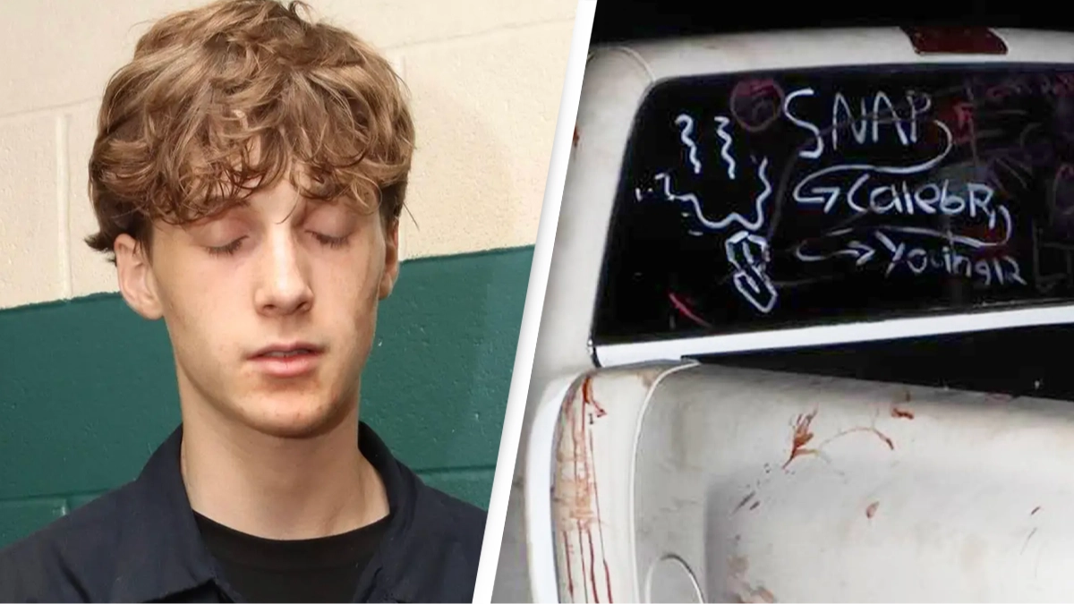 ‘Uncooperative’ teen found covered in blood inside wrecked truck as police piece together mystery