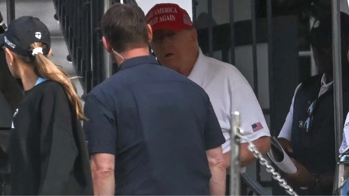 Four bizarre reasons people thought Trump had died as he’s pictured for the first time since rumors broke internet
