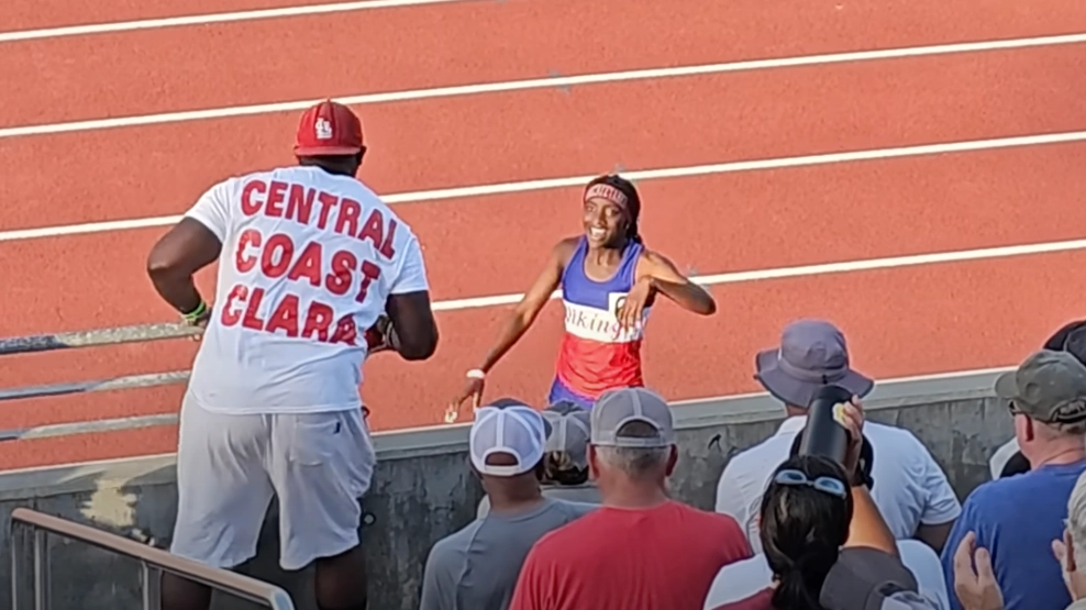 Running star disqualified and stripped of state title after 'unsportsmanlike' act following win