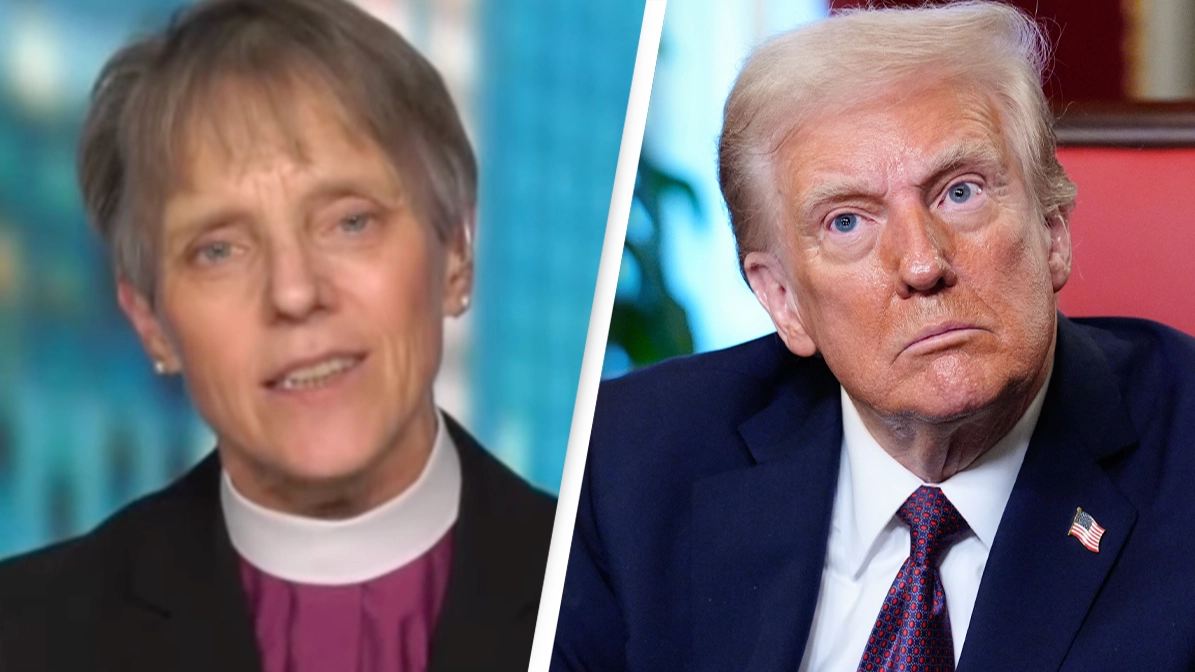 Bishop responds to Trump’s 5-word comment after she asked him to 'have mercy' on LGBTQ+ people and migrants