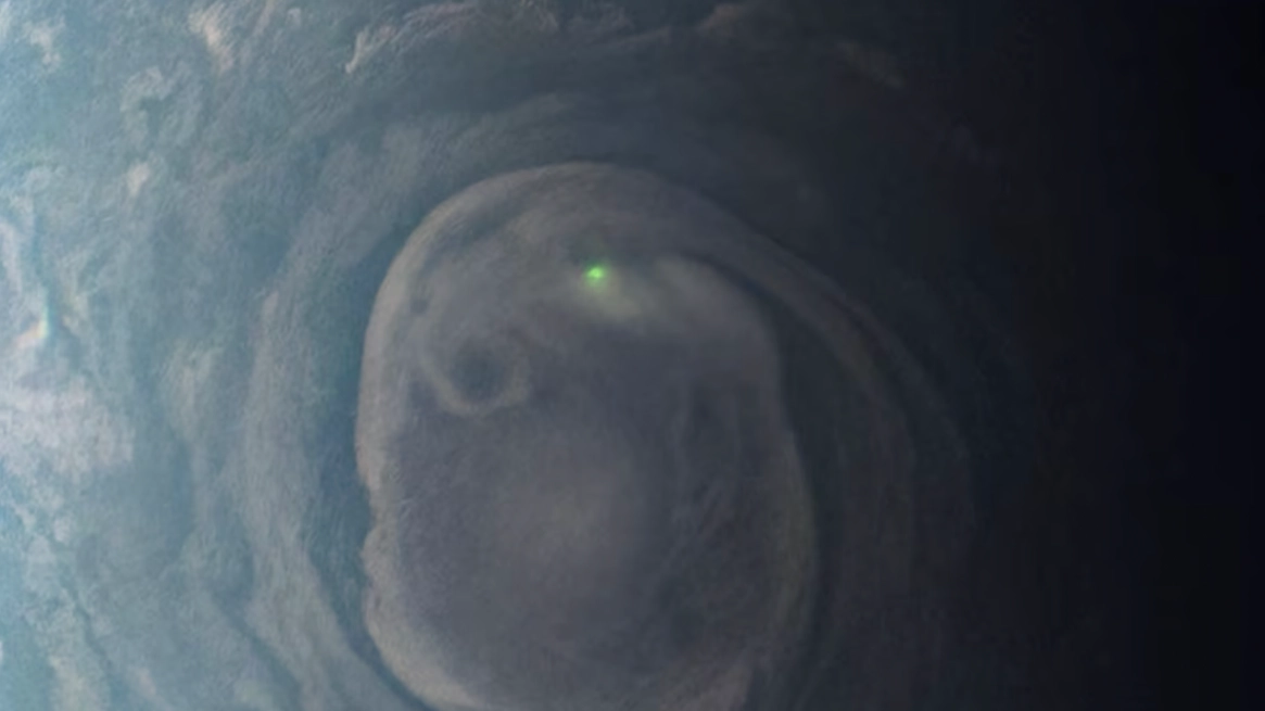 NASA spots eerie green light on Jupiter and captures image