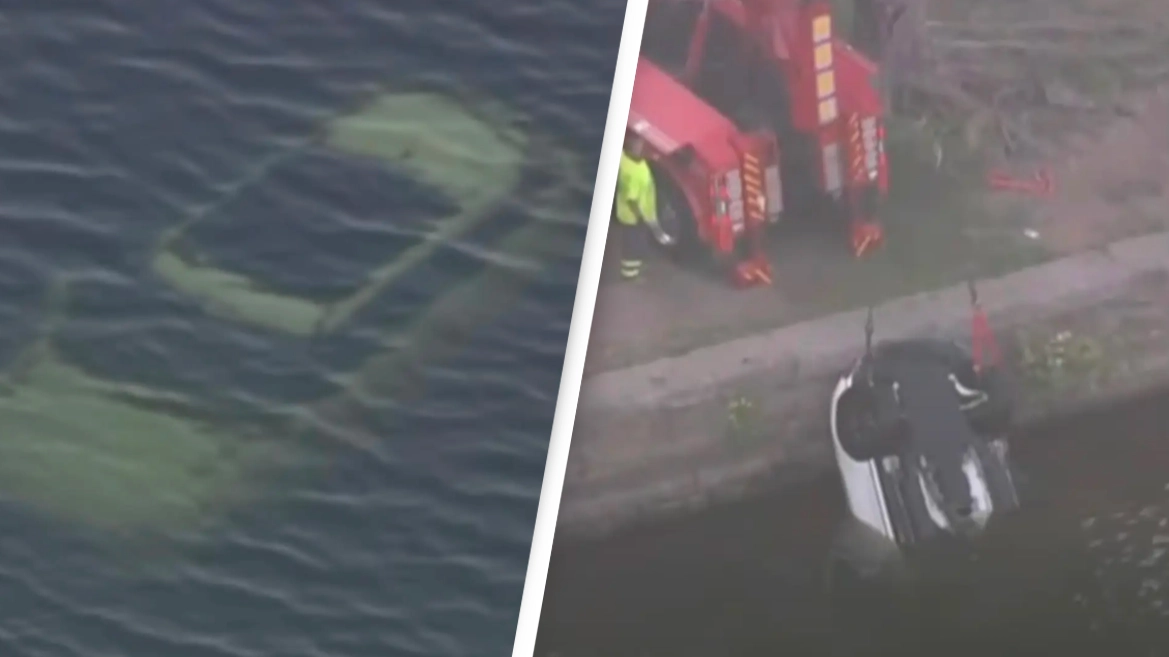 Couple 'getting busy' in Range Rover accidentally plunge into river after hitting gear stick