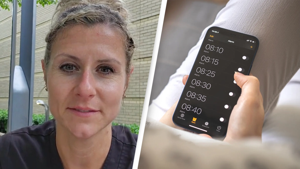 Nurse issues warning for anyone who sets multiple alarms to wake them up in the morning