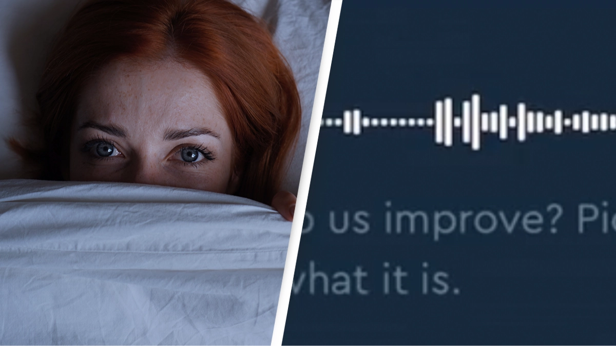 Woman petrified after her sleep tracking app records a mysterious voice talking to her in her sleep