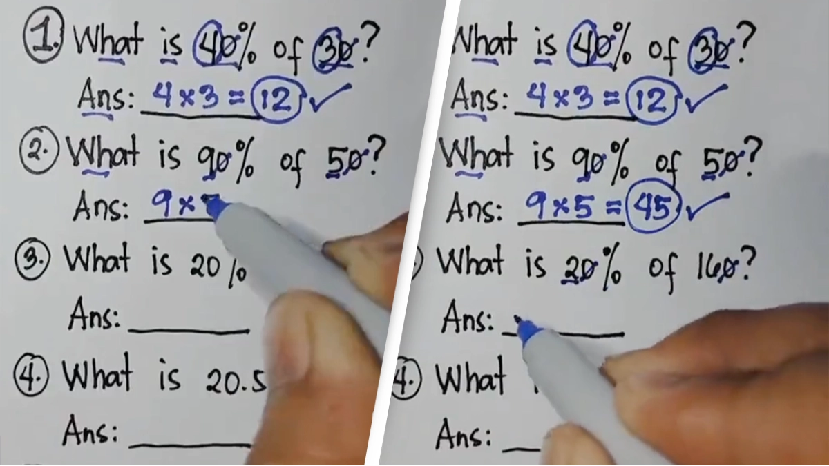 'Perfect' method to easily work out percentages leaves people mindblown