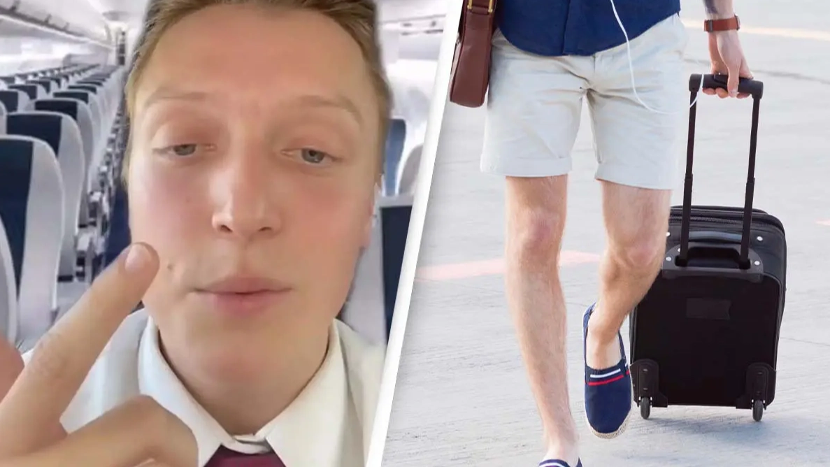 Flight attendant reveals why you should never wear shorts on a plane for a very important reason