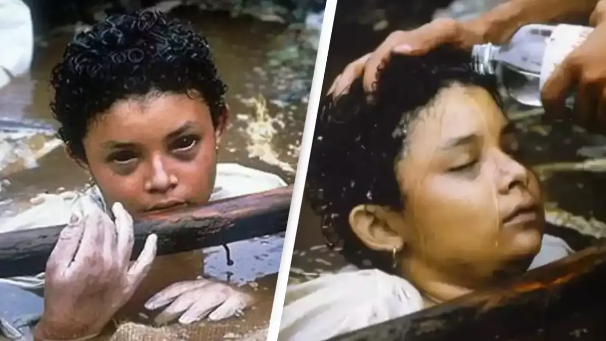 Tragic reason girl's eyes turned black who died after being trapped in volcanic mudflow