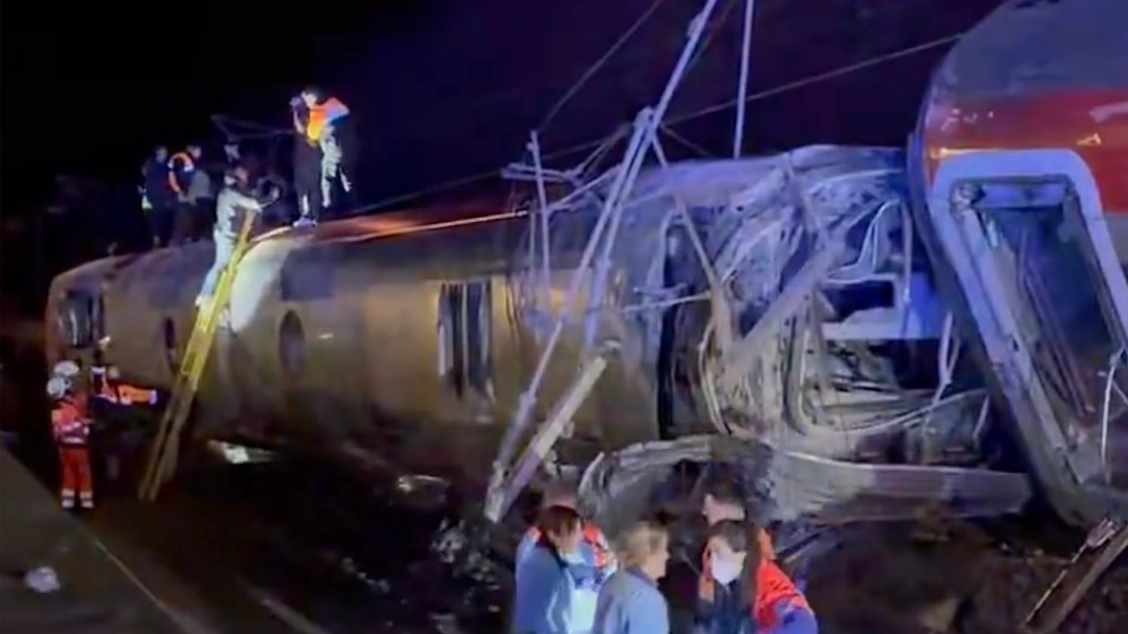 At least 39 dead and dozens injured in high speed train crash in southern Spain as witnesses describe horror