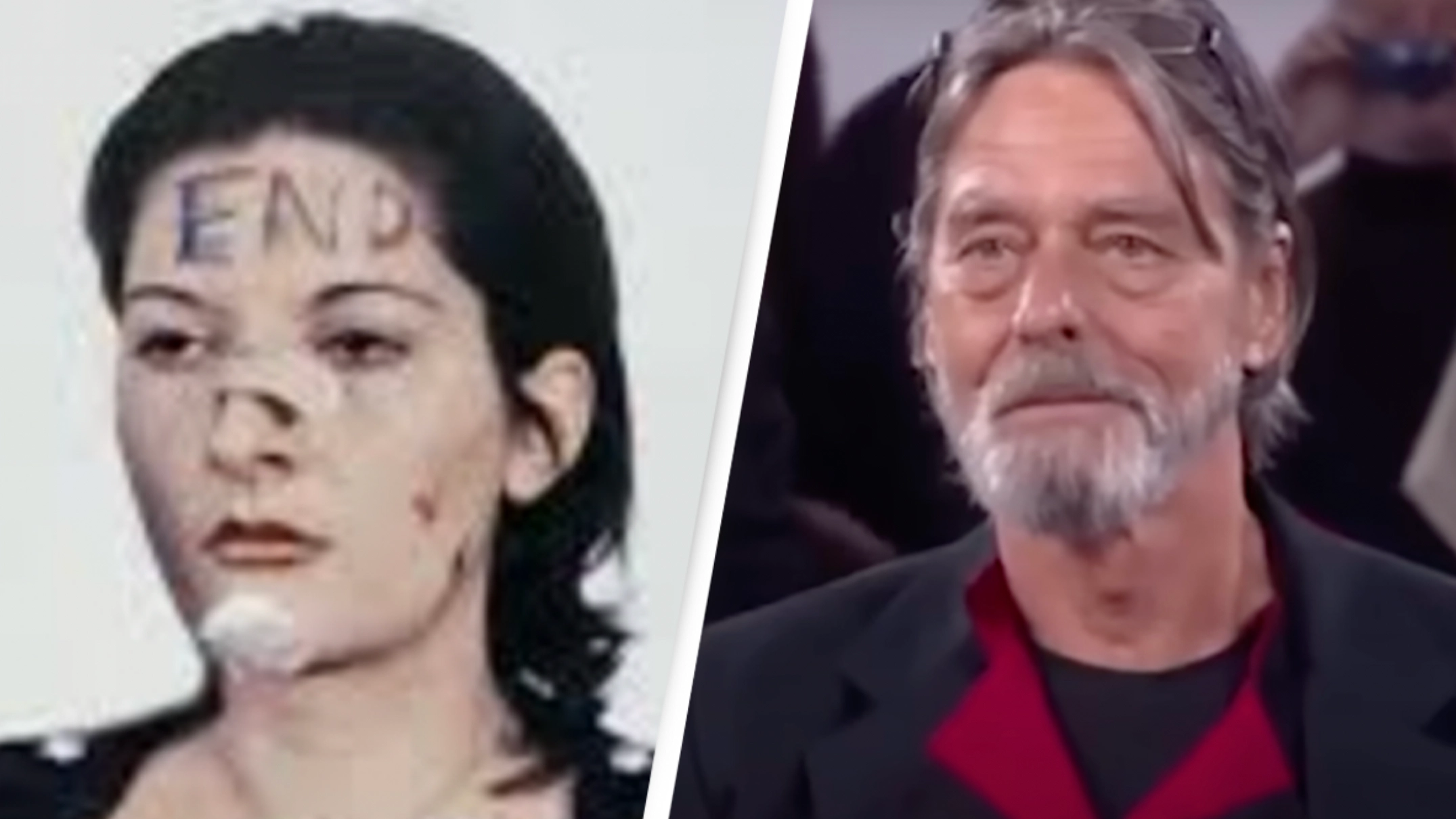 Emotional footage of artist who allowed people to do anything to her shows what happened when ex joined extreme act