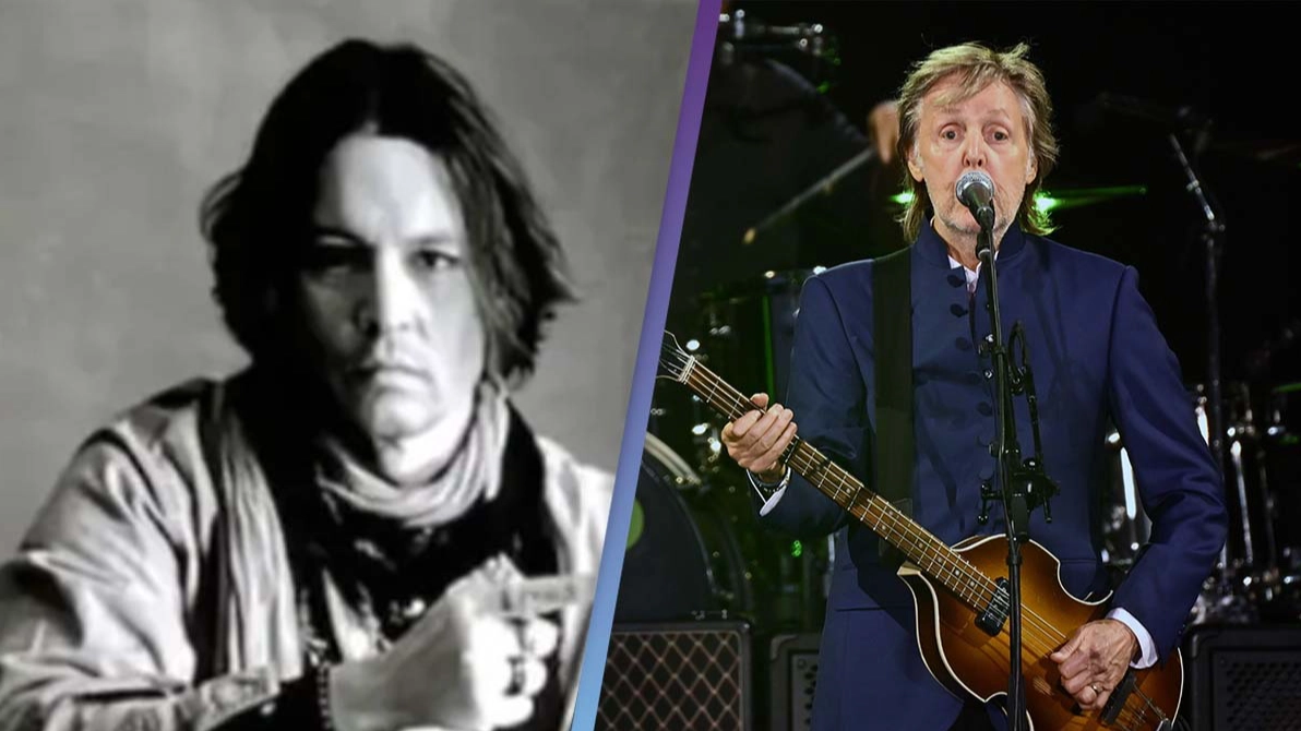 Paul McCartney Shows Johnny Depp On Screen During Concert
