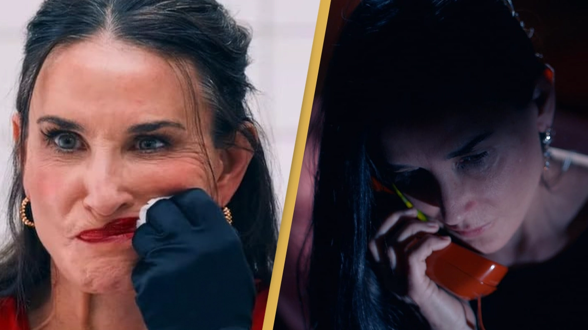 People are saying new horror starring Demi Moore is so 'disturbing' fans are walking out of theatres