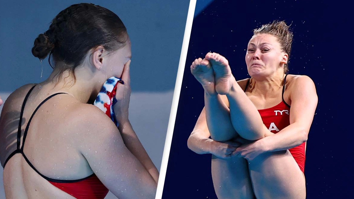 US Olympic diver gives heartbreaking response after scoring zero with mid-air collision