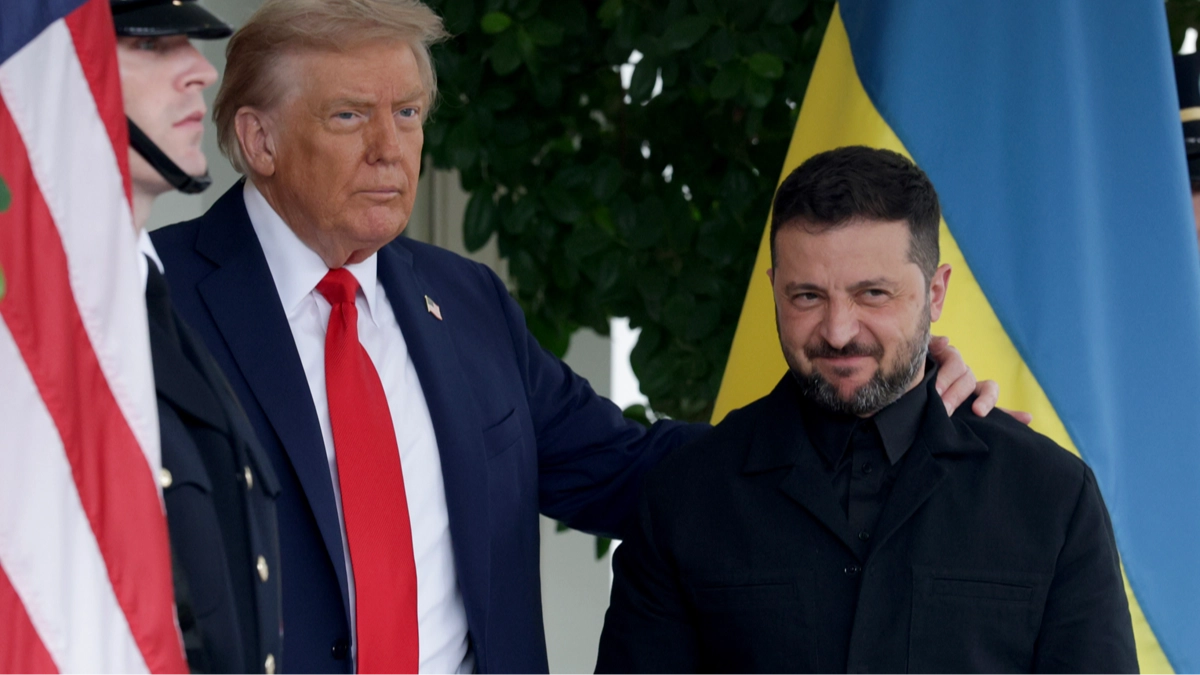 Body language expert reveals reason Trump didn't greet Zelenskyy with 'bone-crusher' handshake he uses with other leaders