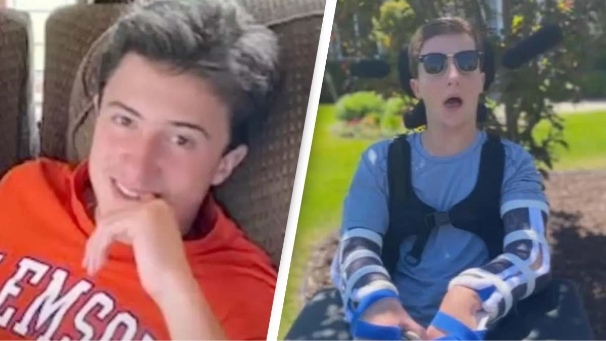 Chilling four-word text frat member sent when freshman was left blind and unable to speak or walk after hazing incident