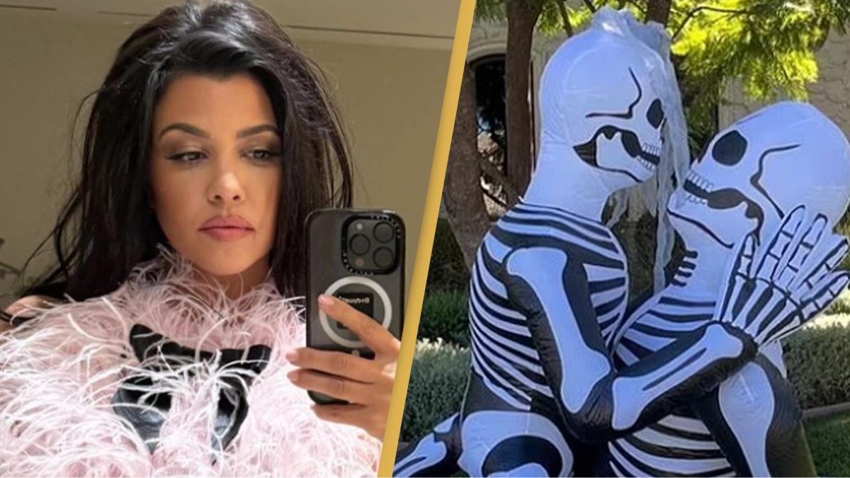 Kourtney Kardashian slammed after showing off ‘disgusting’ NSFW Halloween decorations
