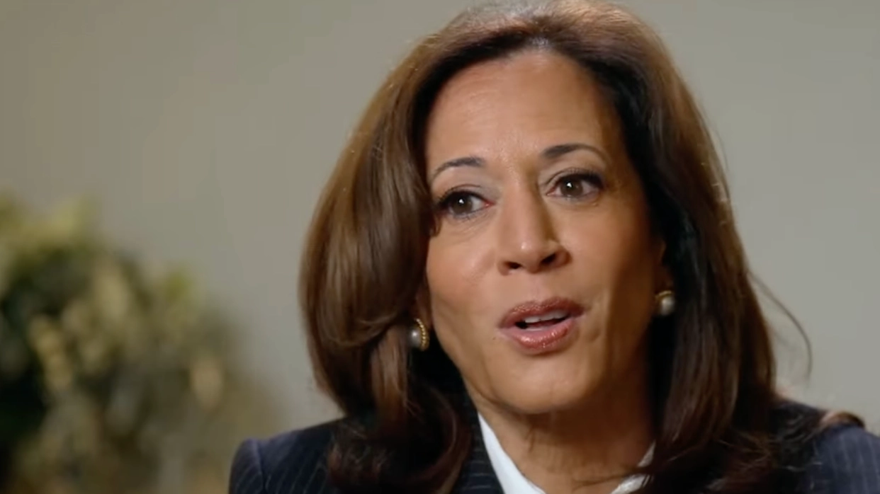 Kamala Harris reacts as she’s told Dwayne The Rock Johnson has a better chance of being president