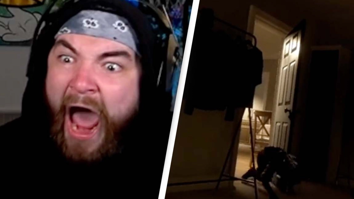 Man playing sleep paralysis horror video game gets completely terrified by one part