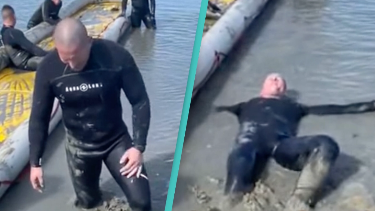 Man explains how to free yourself from mud if your irrational childhood fear of quicksand comes true