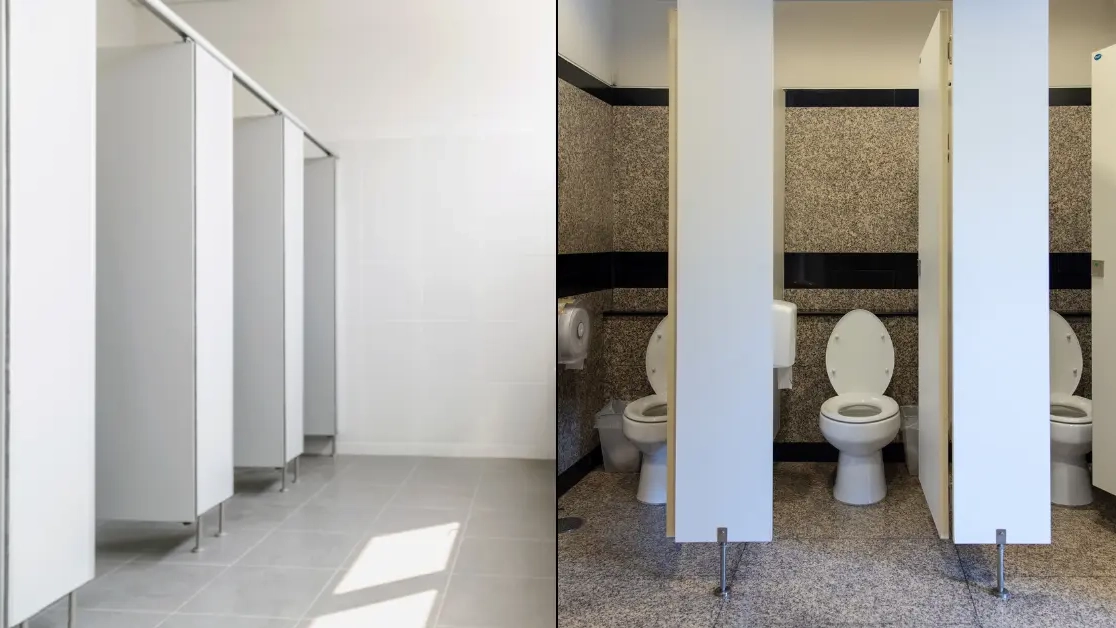 Real reasons behind why public toilet doors have gaps at top and bottom