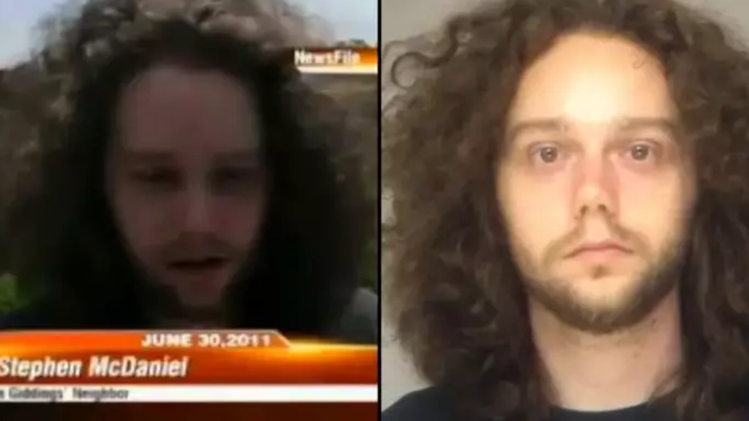 Moment murderer realises they've found his victim's body on live TV