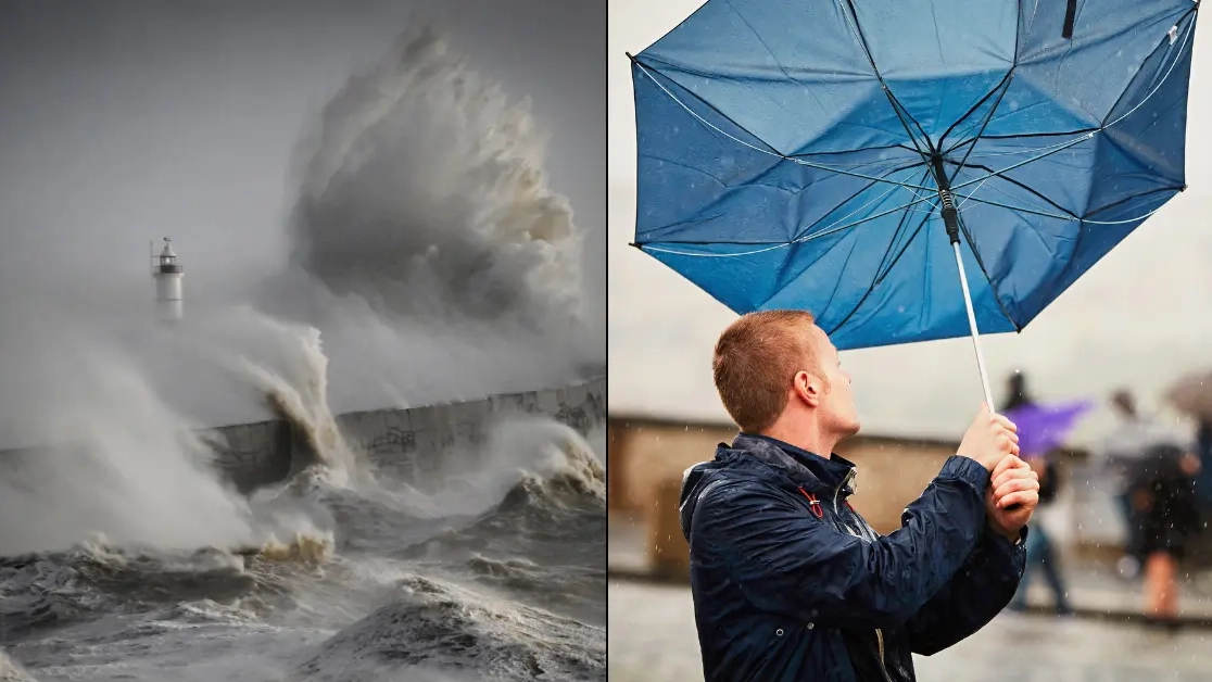 Met Office issue rare 'danger to life' red weather warning as storm set to batter UK this weekend
