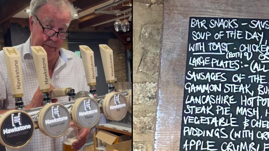 Price of full food and drink menu revealed as Jeremy Clarkson's new pub opens today