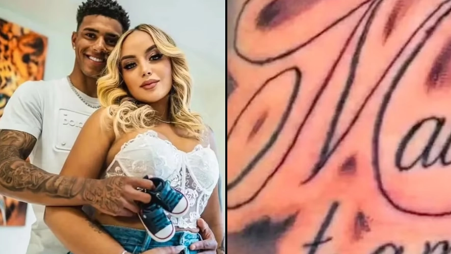 Footballer gets name of newborn ‘daughter’ tattooed on arm only for DNA test to reveal she’s not his