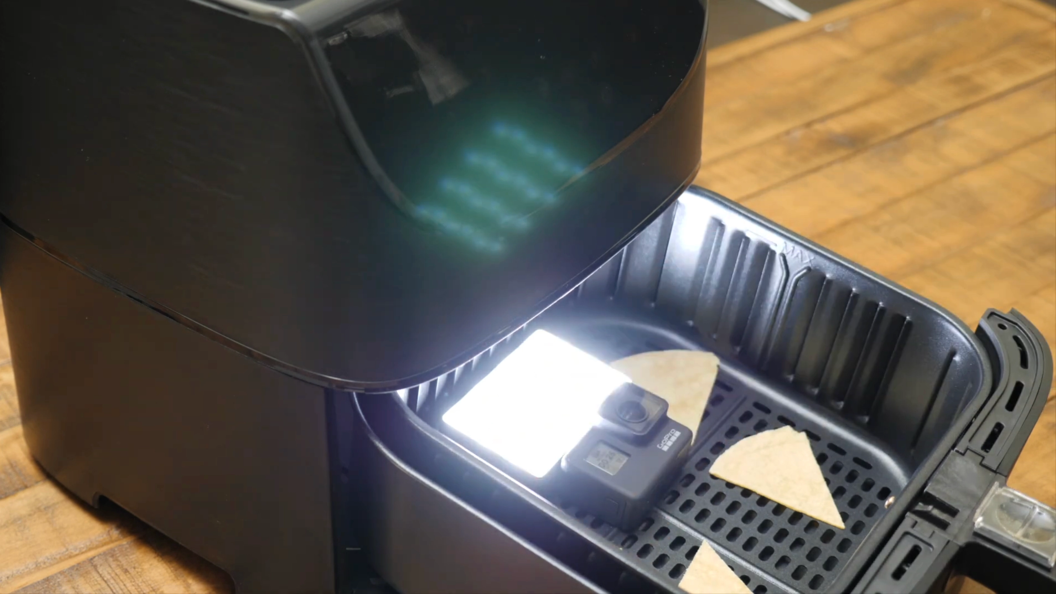 People left shocked after someone put GoPro in air fryer to find out what really happens