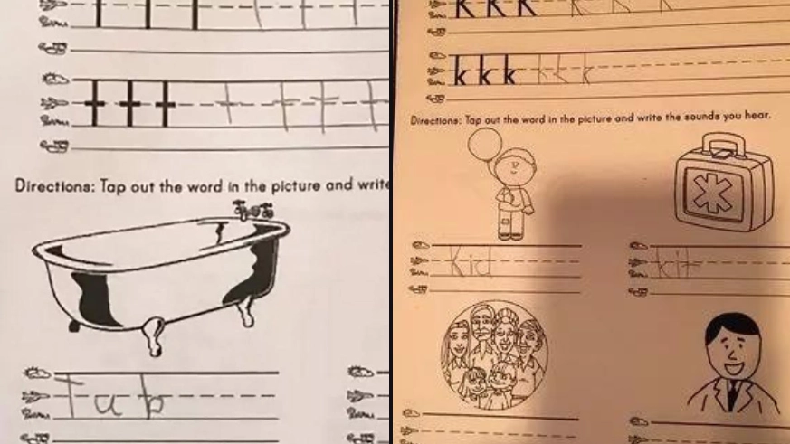 Mum furious over worksheet meant for nursery children with 'ridiculous' answer leaving her stumped