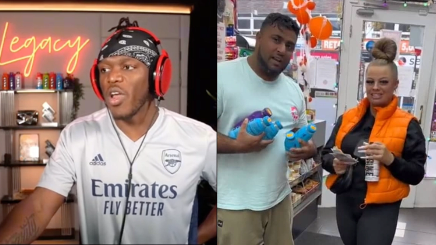KSI reacts to people getting 'ripped off' spending £25 per bottle on Prime