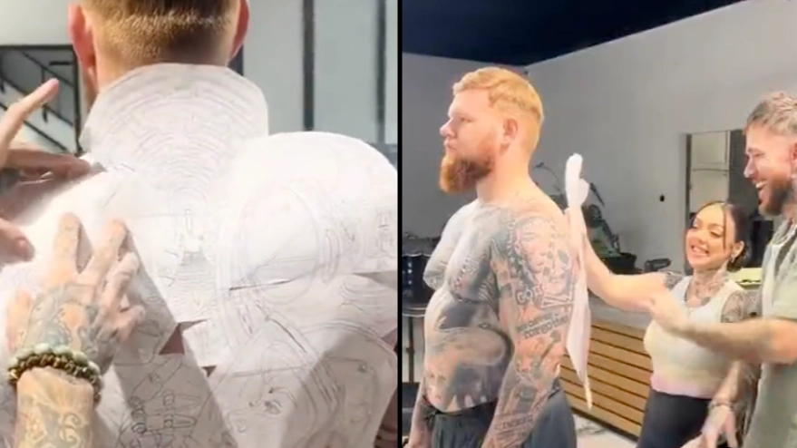 Man’s £46k tattoo sparks massive debate
