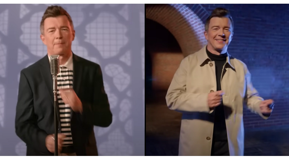 Rick Astley recreates Never Gonna Give You Up video 35 years later