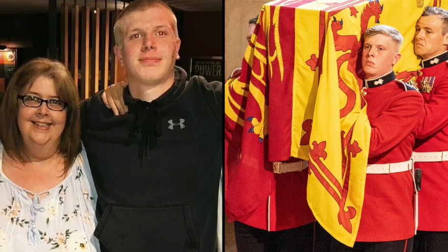 Pallbearer's mum had no idea her son would be carrying Queen's coffin